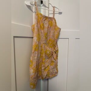 Wonder Nation Yellow Floral Kids Casual Dress